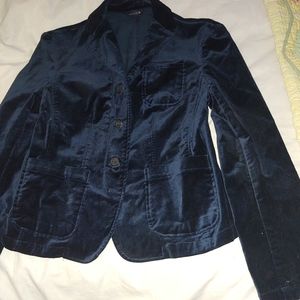 Lands End velveteen navy jacket sz 8